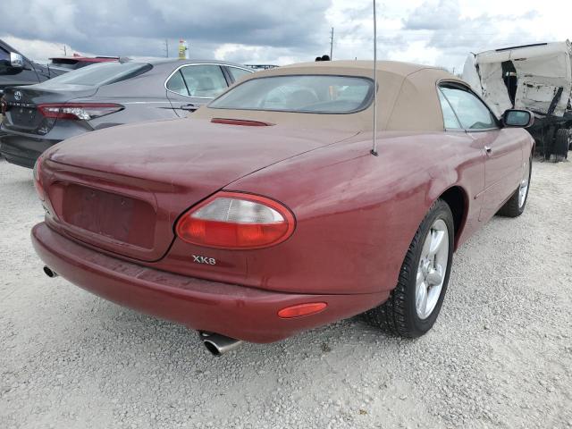 SAJGX2042XC037215 - 1999 JAGUAR XK8 BURGUNDY photo 4