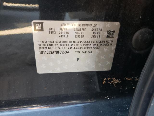 1G11C5SA7DF355564 - 2013 CHEVROLET MALIBU 1LT 石墨色 照片 10