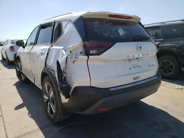 5N1AT3CB5MC693447 - 2021 NISSAN ROGUE SL WHITE photo 3