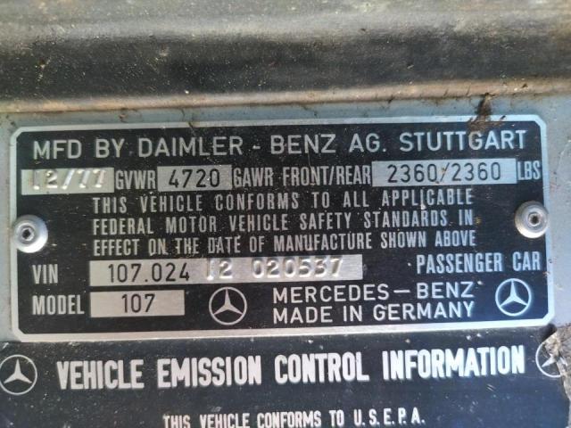 10702412020537 - 1978 MERCEDES-BENZ 450 SILVER photo 10