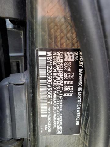 WBY1Z2C59GV556817 - 2016 BMW I3 BEV BLACK photo 10