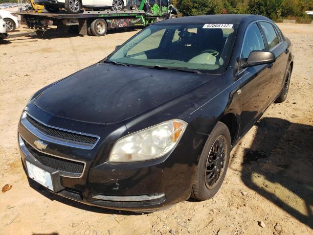 1G1ZG57B78F175628 - 2008 CHEVROLET MALIBU LS BLACK photo 2