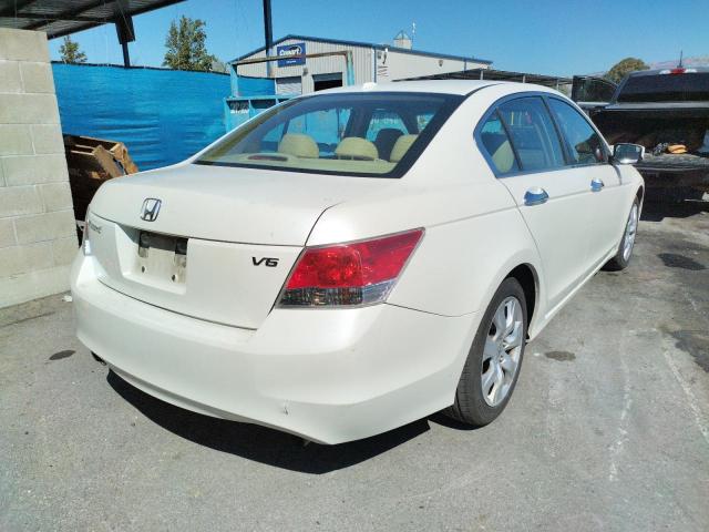 1HGCP36829A046137 - 2009 HONDA ACCORD EXL WHITE photo 4