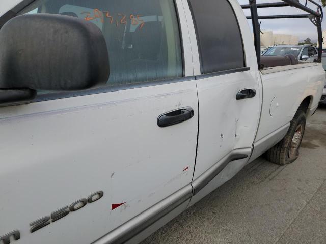 3D7KR28D15G767950 - 2005 DODGE RAM 2500 S WHITE photo 9