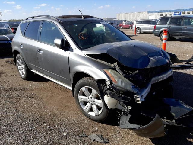 JN8AZ08W36W522067 - 2006 NISSAN MURANO SL SILVER photo 1