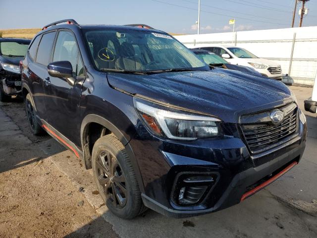 JF2SKARC0MH539149 - 2021 SUBARU FORESTER S BLUE photo 1