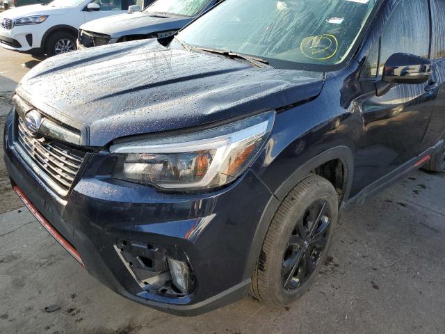 JF2SKARC0MH539149 - 2021 SUBARU FORESTER S BLUE photo 9