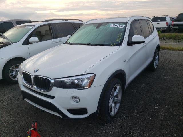 5UXWZ7C39H0V89560 - 2017 BMW X3 SDRIVE2 WHITE photo 2