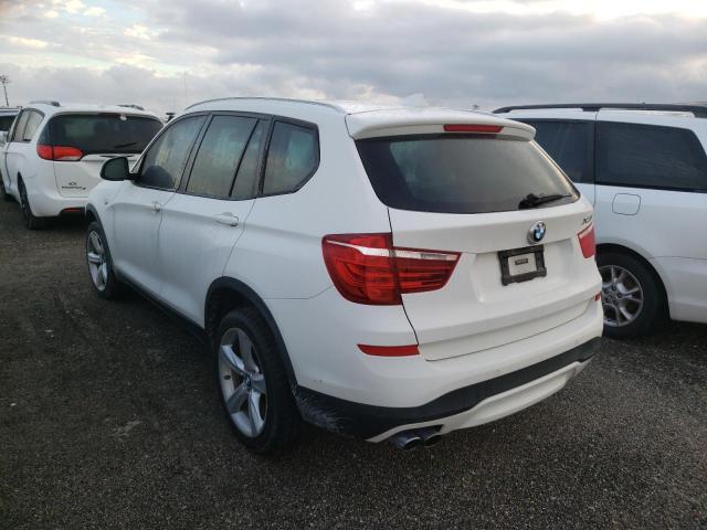5UXWZ7C39H0V89560 - 2017 BMW X3 SDRIVE2 WHITE photo 3