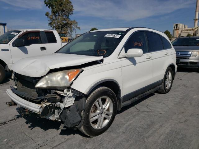 JHLRE3H74BC002348 - 2011 HONDA CR-V EXL WHITE photo 2