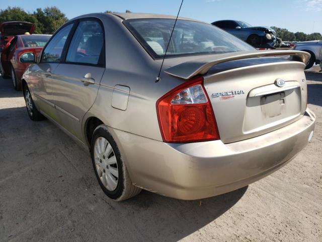 KNAFE121055124252 - 2005 KIA SPECTRA LX TAN photo 3