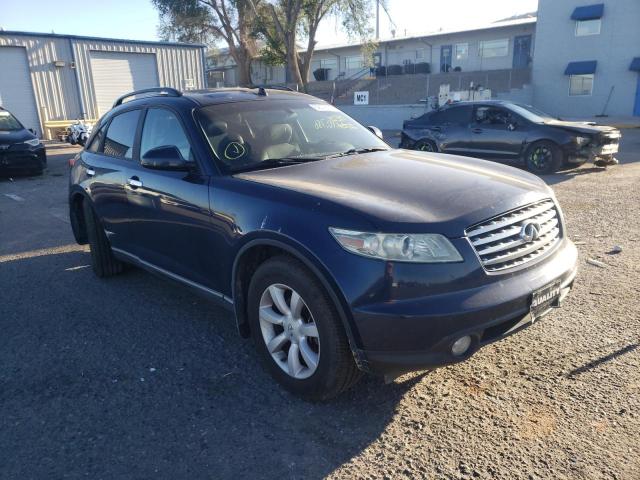 JNRAS08W55X208624 - 2005 INFINITI FX35 BLUE photo 1