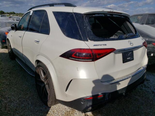 4JGFB6BB9MA518156 - 2021 MERCEDES-BENZ GLE AMG 53 WHITE photo 3