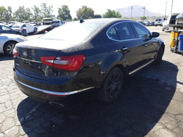 KNALN4D70E5133183 - 2014 KIA CADENZA PR BLACK photo 4