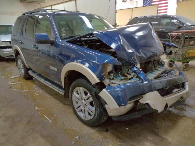 1FMEU74EX8UB30781 - 2008 FORD EXPLORER E BLUE photo 1