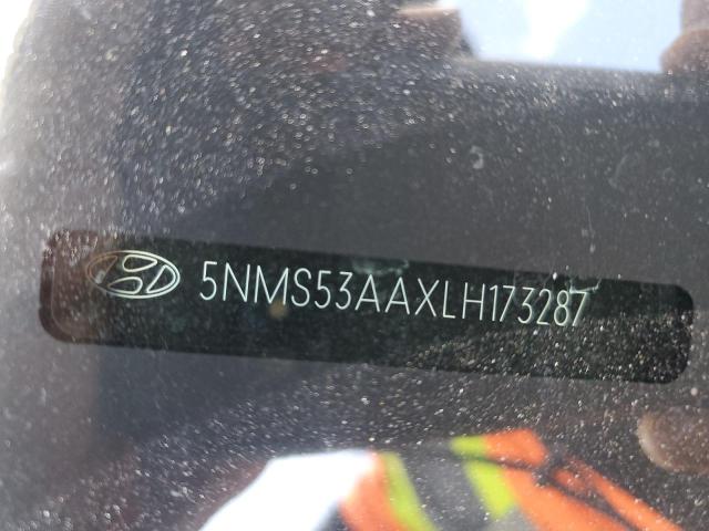 5NMS53AAXLH173287 - 2020 HYUNDAI SANTA FE L GRAY photo 9