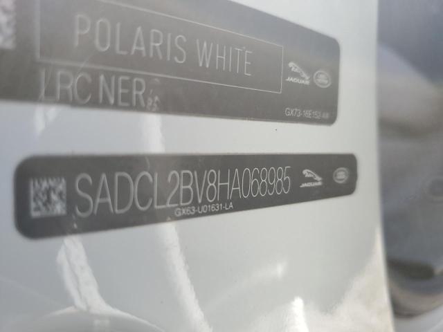 SADCL2BV8HA068985 - 2017 JAGUAR F-PACE R - WHITE photo 10