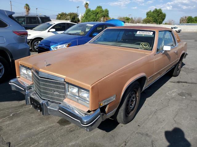 1G6AL5784DE657514 - 1983 CADILLAC ELDORADO TAN photo 2