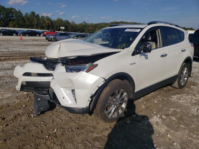 JTMDJREV7JD184175 - 2018 TOYOTA RAV4 HV LI WHITE photo 2