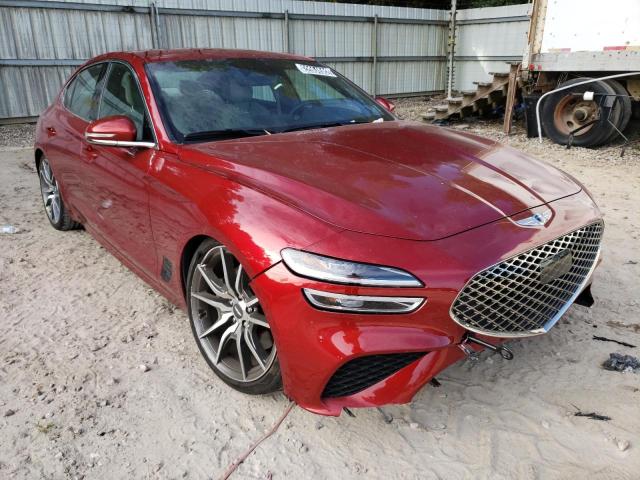 KMTG54TE2NU093796 - 2022 GENESIS G70 BASE RED photo 1