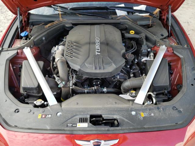 KMTG54TE2NU093796 - 2022 GENESIS G70 BASE RED photo 7