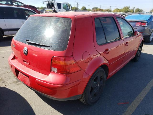 9BWFK61J324054375 - 2002 VOLKSWAGEN GOLF GL RED photo 4