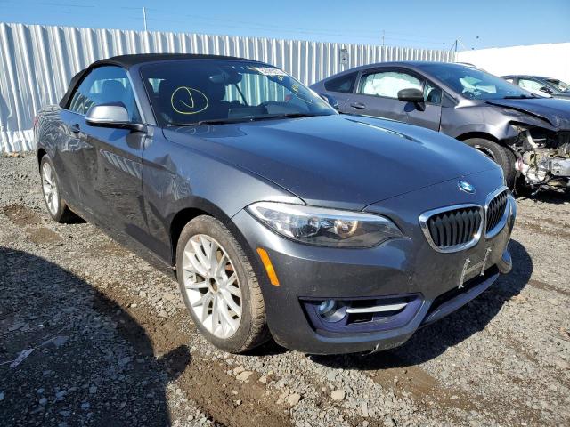 WBA1L9C56GV325351 - 2016 BMW 228 XI SUL GRAY photo 1