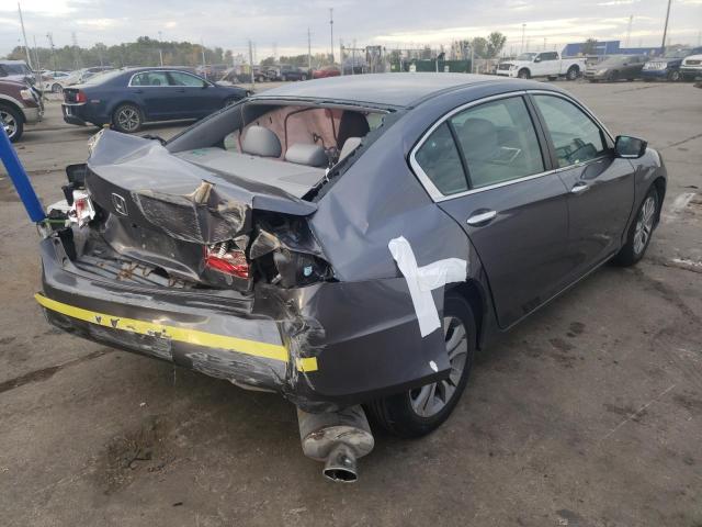 1HGCR2F39FA192555 - 2015 HONDA ACCORD LX GRAY photo 4