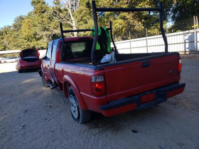 1FTYR14U65PA60939 - 2005 FORD RANGER SUP RED photo 3