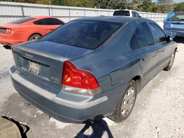 YV1RS58D712062470 - 2001 VOLVO S60 2.4T TEAL photo 4