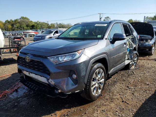 JTMA1RFVXKD044916 - 2019 TOYOTA RAV4 XLE P GRAY photo 2