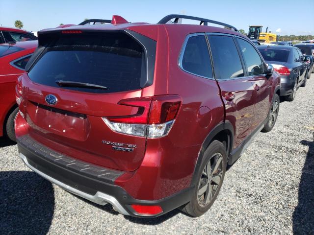 JF2SKAXC3LH590775 - 2020 SUBARU FORESTER T RED photo 4