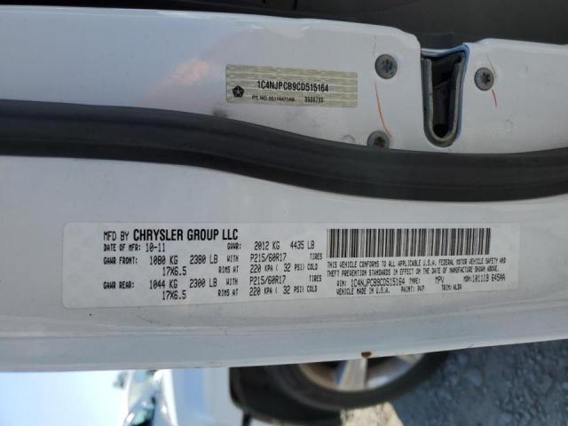 1C4NJPCB9CD515164 - 2012 JEEP PATRIOT LI WHITE photo 10