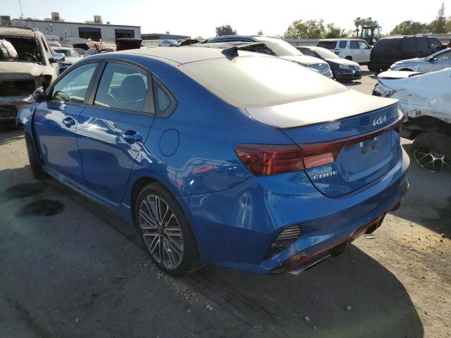 3KPF44AC4NE439277 - 2022 KIA FORTE GT BLUE photo 3