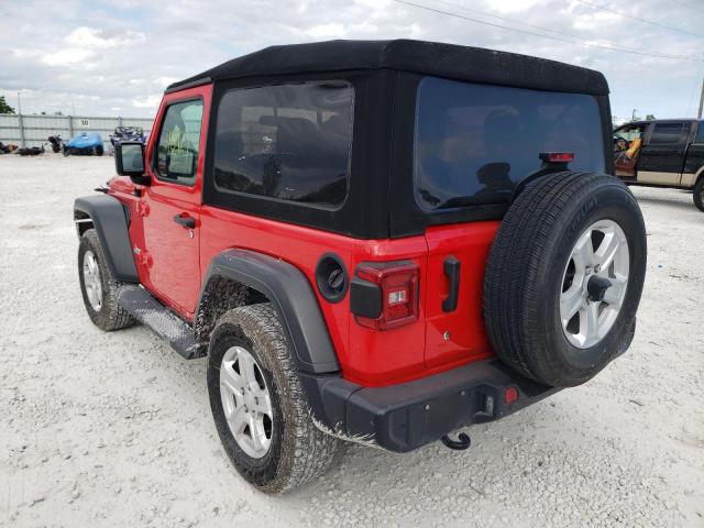 1C4GJXAG0KW562934 - 2019 JEEP WRANGLER S RED photo 3