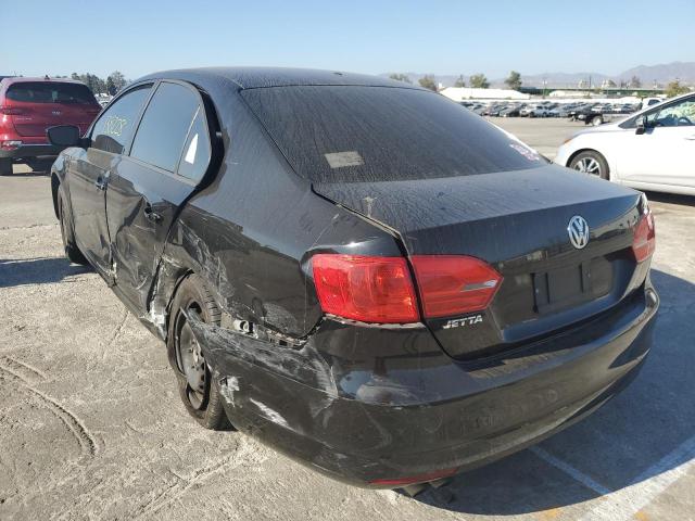 3VW1K7AJ8EM388112 - 2014 VOLKSWAGEN JETTA BASE 黑色 照片 3