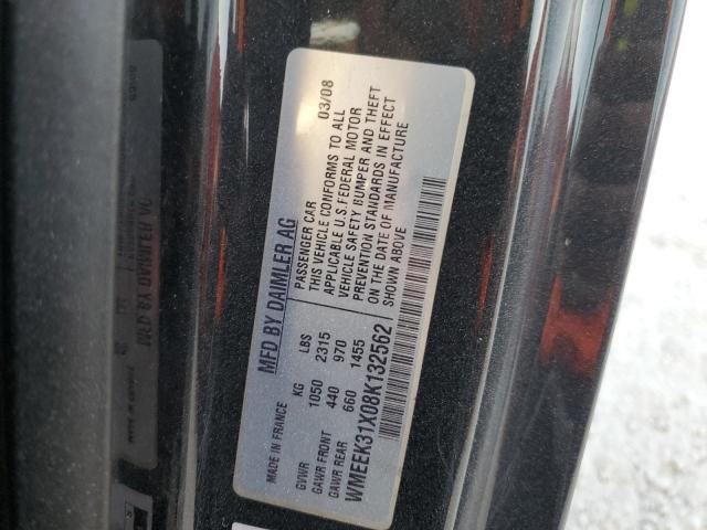 WMEEK31X08K132562 - 2008 SMART FORTWO PAS 红色 照片 10