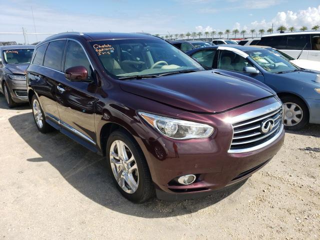 5N1AL0MN7DC323253 - 2013 INFINITI JX35 BURGUNDY photo 1