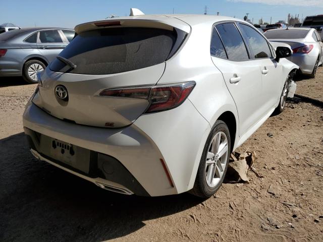 JTNK4RBE3K3053511 - 2019 TOYOTA COROLLA SE WHITE photo 4