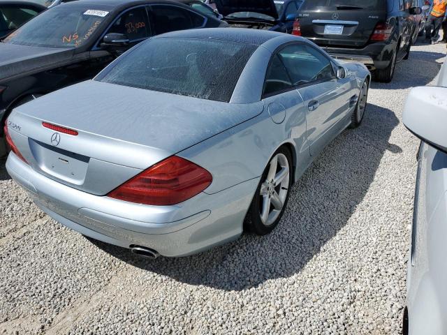 WDBSK75F95F091569 - 2005 MERCEDES-BENZ SL 500 BLUE photo 4