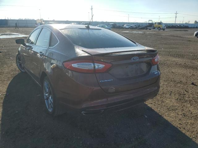 3FA6P0D94GR105722 - 2016 FORD FUSION TIT BROWN photo 3