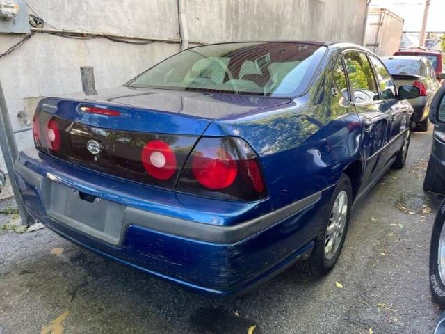 2G1WF52E259208708 - 2005 CHEVROLET IMPALA BLUE photo 4