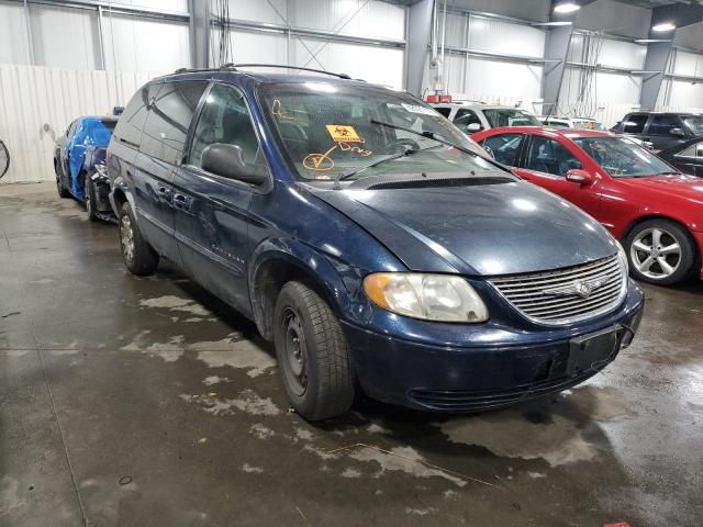 2C4GP44311R369981 - 2001 CHRYSLER TOWN & COU BLUE photo 1