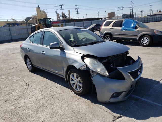 3N1CN7AP2CL858597 - 2012 NISSAN VERSA S GRAY photo 1