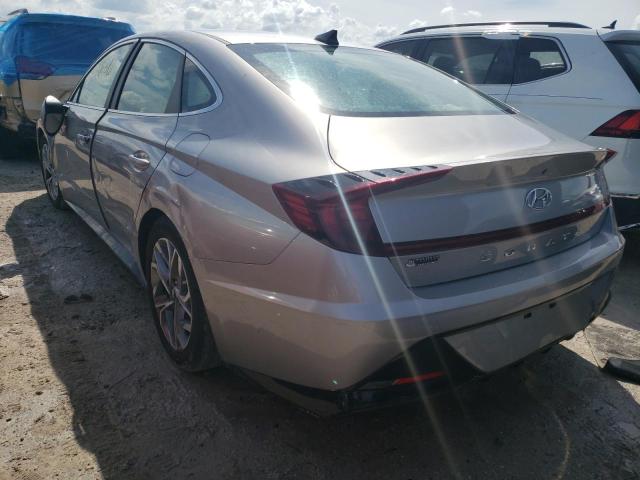 KMHL64JA4MA152367 - 2021 HYUNDAI SONATA SEL GRAY photo 3