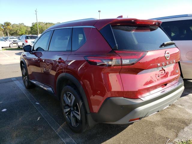 JN8AT3CA3MW027704 - 2021 NISSAN ROGUE SL RED photo 3