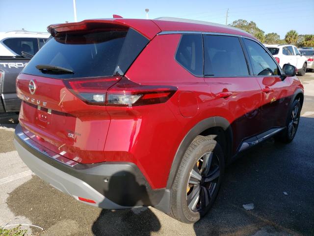 JN8AT3CA3MW027704 - 2021 NISSAN ROGUE SL RED photo 4