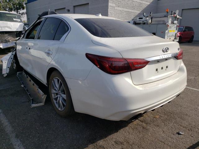 JN1CV7AP0JM241380 - 2018 INFINITI Q50 PURE WHITE photo 3