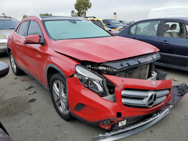 WDCTG4EB7FJ123561 - 2015 MERCEDES-BENZ GLA 250 RED photo 1