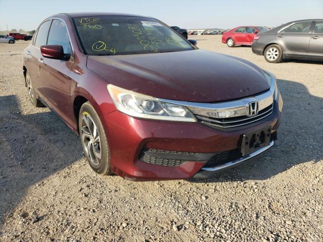 1HGCR2F33GA238978 - 2016 HONDA ACCORD MAROON photo 1